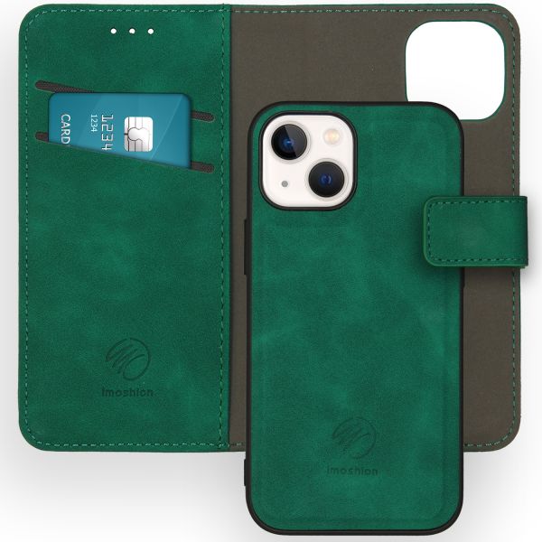 imoshion Etui de téléphone de type portefeuille 2-en-1 iPhone 13 Mini - Vert foncé