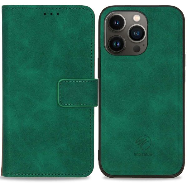 iMoshion Etui de téléphone de type portefeuille 2-en-1 iPhone 13 Pro - Vert foncé