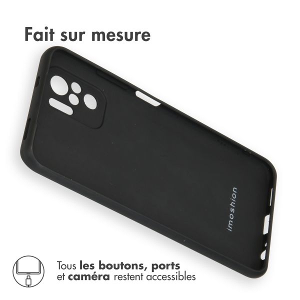 iMoshion Coque Couleur Xiaomi Redmi Note 10 (4G) - Noir
