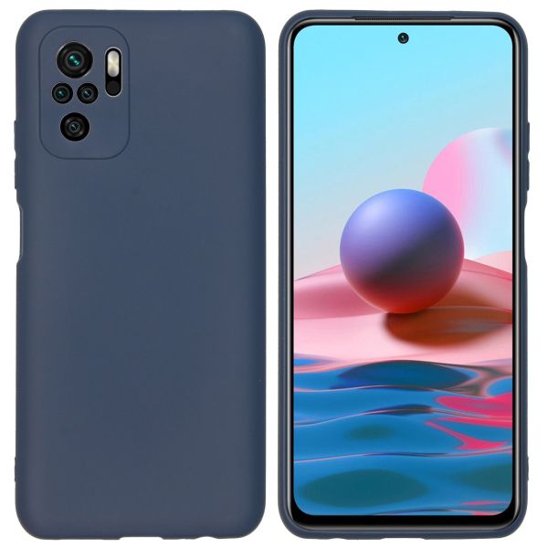 imoshion Coque Couleur Xiaomi Redmi Note 10 (4G) - Blue Foncé