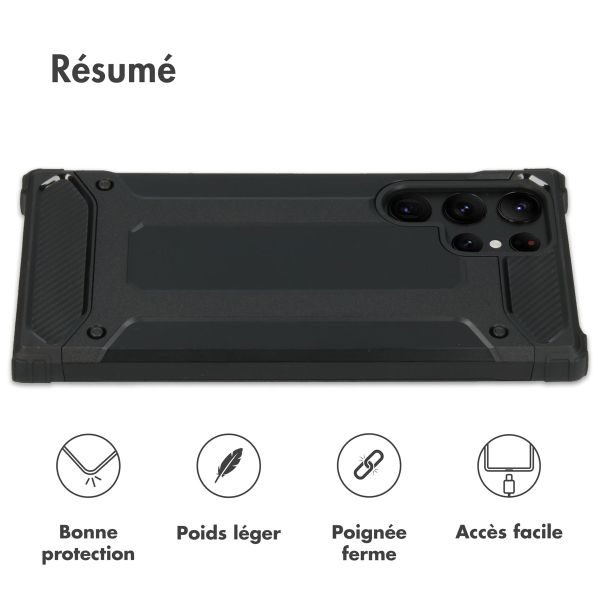 imoshion Coque Rugged Xtreme Samsung Galaxy S22 Ultra - Noir