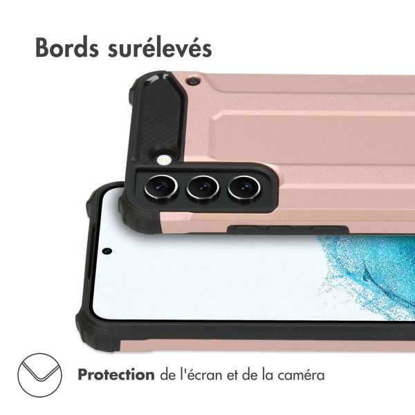 imoshion Coque Rugged Xtreme Samsung Galaxy S22 - Rose Dorée