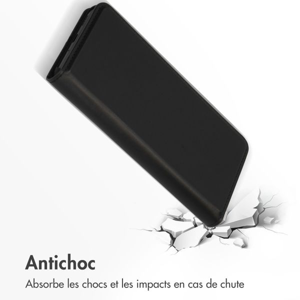 Accezz Étui de téléphone Slim Folio en cuir de qualité supérieure Samsung Galaxy A33 - Noir