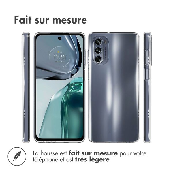 Accezz Coque Clear Motorola Moto G62 - Transparent