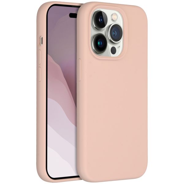 Accezz Coque Liquid Silicone iPhone 14 Pro - Rose