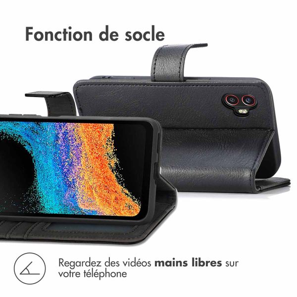 iMoshion Étui de téléphone portefeuille Luxe Samsung Galaxy Xcover 6 Pro - Noir