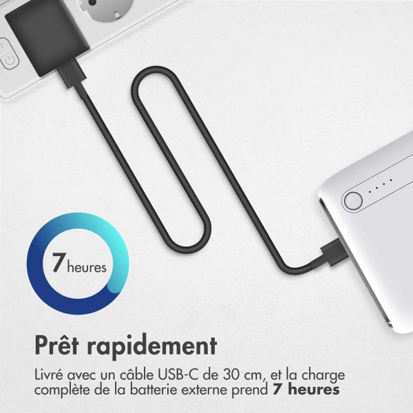 imoshion Batterie externe - 27.000 mAh - Quick Charge et Power Delivery - Blanc