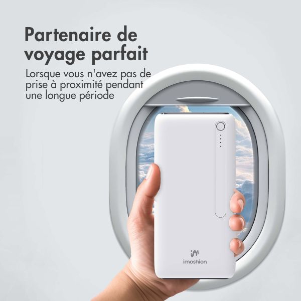 iMoshion Batterie externe - 27.000 mAh - Quick Charge et Power Delivery - Blanc