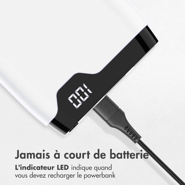 imoshion Batterie externe - 20.000 mAh - Quick Charge et Power Delivery - Blanc