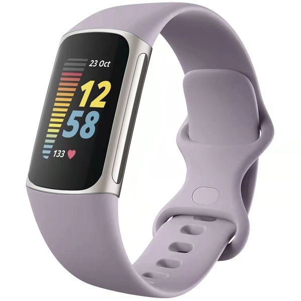 iMoshion Bracelet silicone Fitbit Charge 5 / Charge 6 - Taille S - Lavande