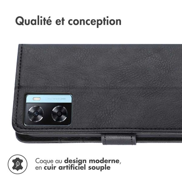 imoshion Étui de téléphone portefeuille Luxe Oppo A57(s) - Noir