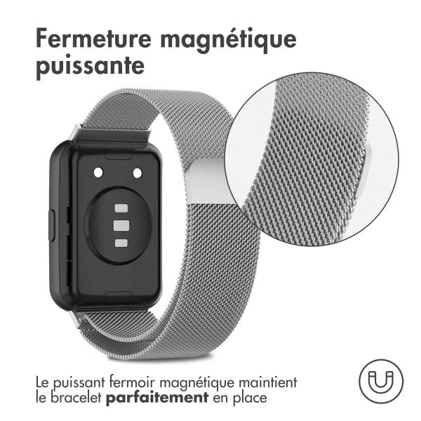 iMoshion Bracelet magnétique milanais Huawei Watch Fit 2 - Argent