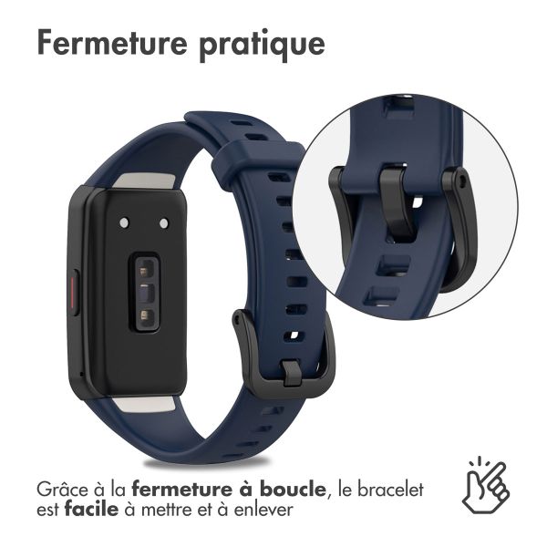 iMoshion Bracelet en silicone Huawei Band 6 / Honor Band 6 - Bleu foncé