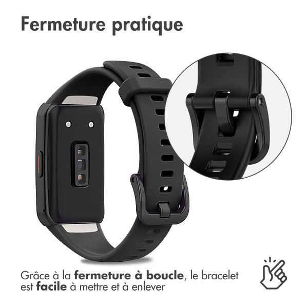 iMoshion Bracelet en silicone Huawei Band 6 / Honor Band 6 - Noir