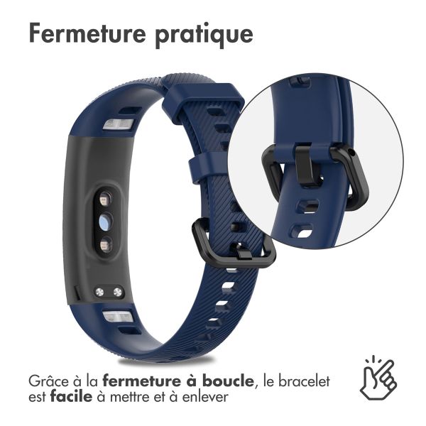 iMoshion Bracelet en silicone Honor Band 4 - Bleu foncé