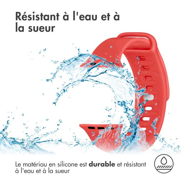 iMoshion Bracelet en silicone Apple Watch Series 1-9 / SE - 38/40/41mm - Rouge