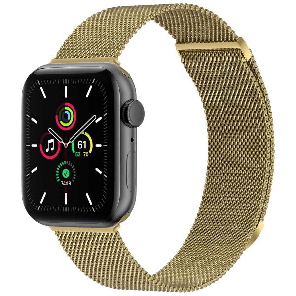 iMoshion Bracelet magnétique milanais Apple Watch Series 1-9 / SE - 38/40/41 mm - Taille S - Dorée