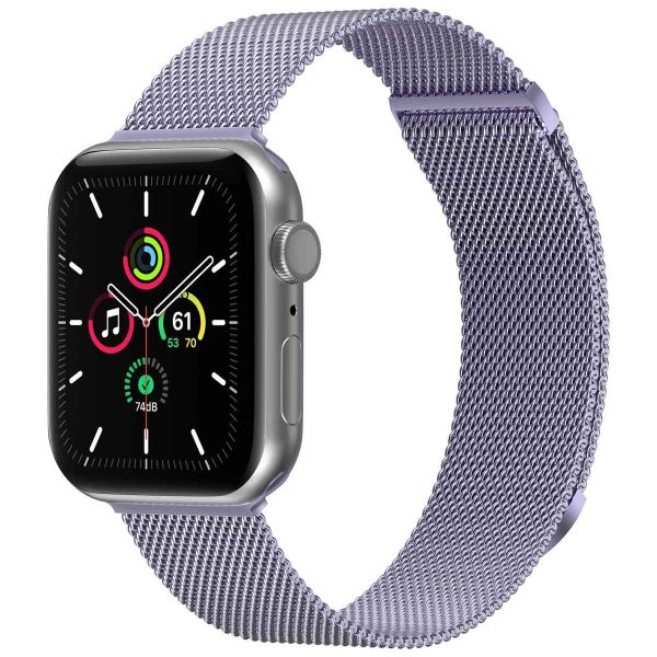 iMoshion Bracelet magnétique milanais Apple Watch Series 1-9 / SE / Ultra (2) - 42/44/45/49 mm - Taille S - Violet