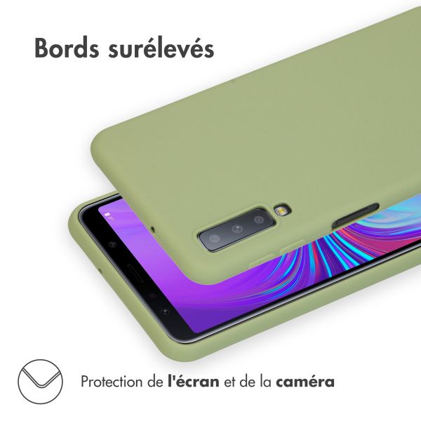 imoshion Coque Couleur Samsung Galaxy A7 (2018) - Olive Green