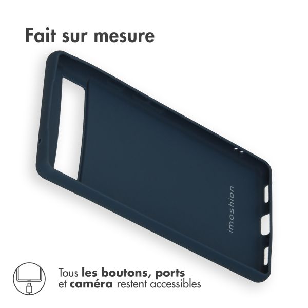 imoshion Coque Couleur Google Pixel 6a - Bleu foncé