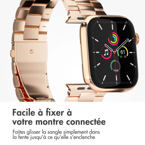 iMoshion Bracelet en acier Apple Watch Series 1-9 / SE - 38/40/41 mm - Rose Dorée