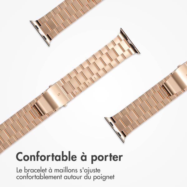 imoshion Bracelet en acier Apple Watch Series 1-9 / SE - 38/40/41 mm / Series 10 - 42 mm - Rose Dorée