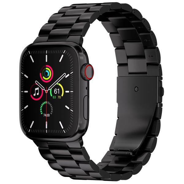 imoshion Bracelet en acier Apple Watch Series 1-10 / SE / Ultra (2) - 42/44/45/46/49 mm - Noir