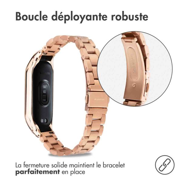 imoshion Bracelet en acier Xiaomi Mi Band 7 - Rose Dorée