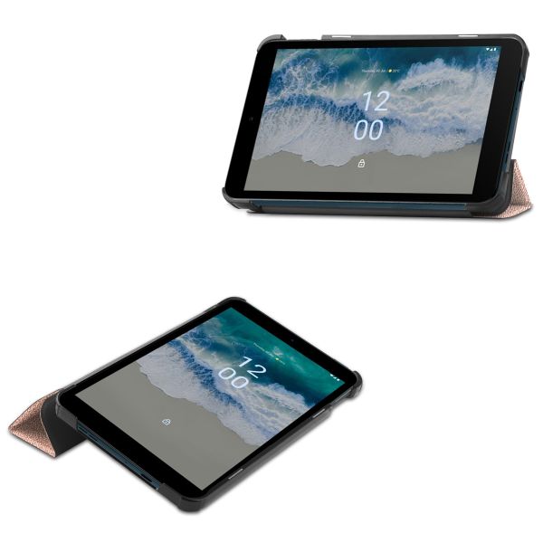 iMoshion Coque tablette Trifold Nokia T10 - Rose Dorée