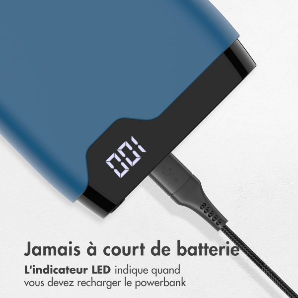 imoshion Batterie externe - 20.000 mAh - Quick Charge et Power Delivery - Bleu