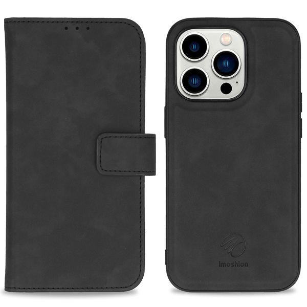 iMoshion Etui de téléphone de type portefeuille de luxe 2-en-1 amovible iPhone 14 Pro - Noir