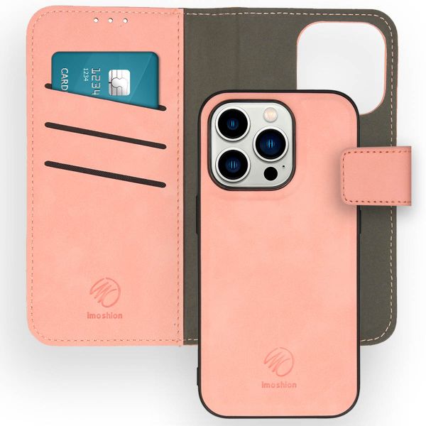 iMoshion Etui de téléphone de type portefeuille de luxe 2-en-1 amovible iPhone 14 Pro - Rose