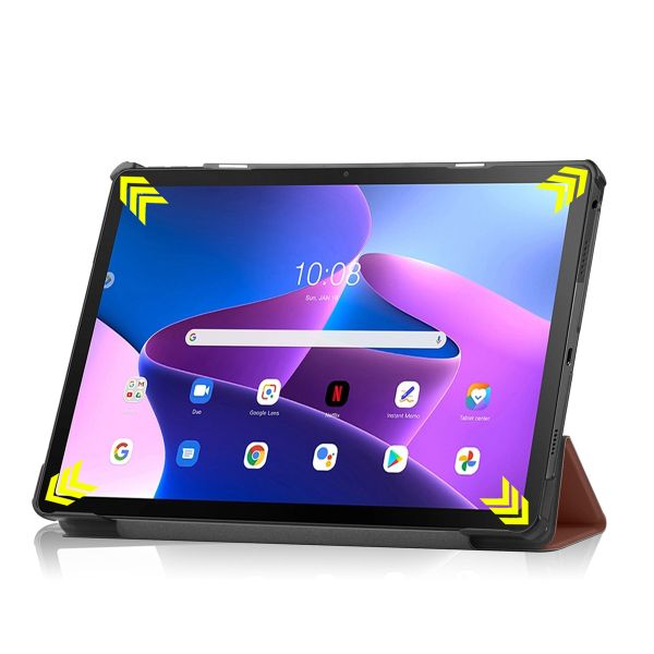 iMoshion Coque tablette Trifold Lenovo Tab M10 Plus (3rd gen) - Brun