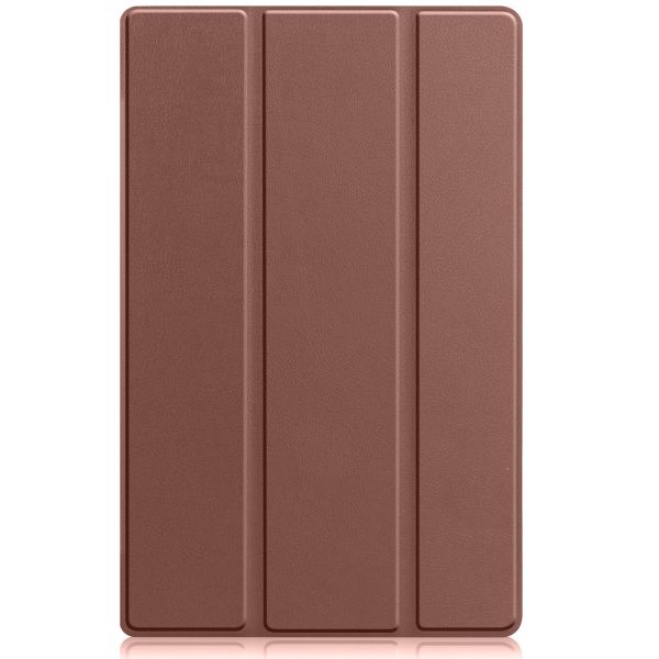 iMoshion Coque tablette Trifold Lenovo Tab M10 Plus (3rd gen) - Brun