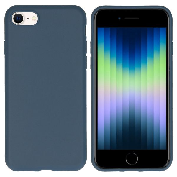 iMoshion Coque Couleur iPhone SE (2022 / 2020) / 8 / 7 - Bleu foncé