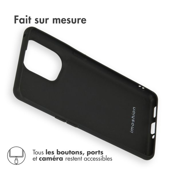 iMoshion Coque Couleur pour Oppo Find X5 5G - Noir