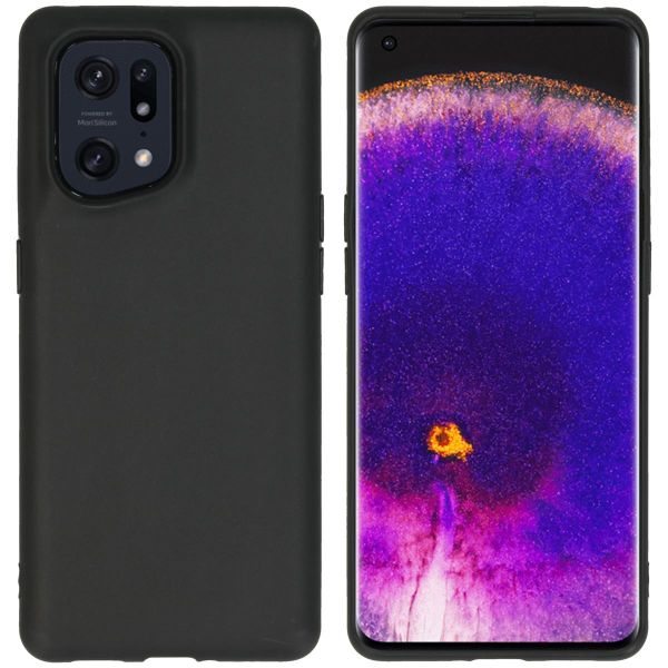 imoshion Coque Couleur pour Oppo Find X5 5G - Noir