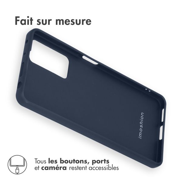 imoshion Coque Couleur Xiaomi Redmi Note 11 Pro - Bleu foncé