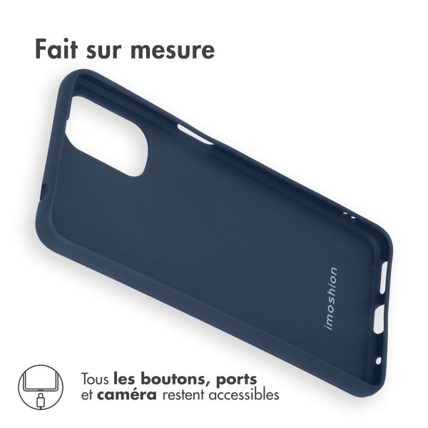 iMoshion Coque Couleur Motorola Moto G22 - Bleu foncé