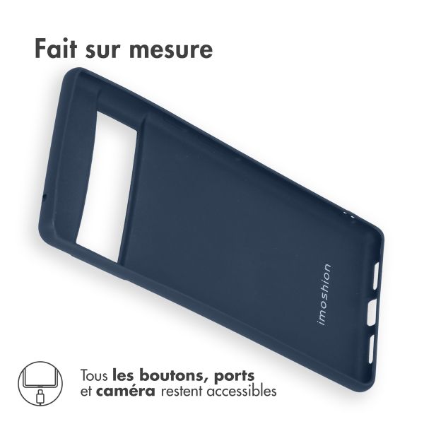 iMoshion Coque Couleur Google Pixel 6 Pro - Bleu foncé