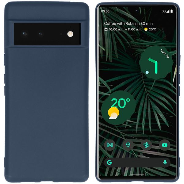 imoshion Coque Couleur Google Pixel 6 Pro - Bleu foncé