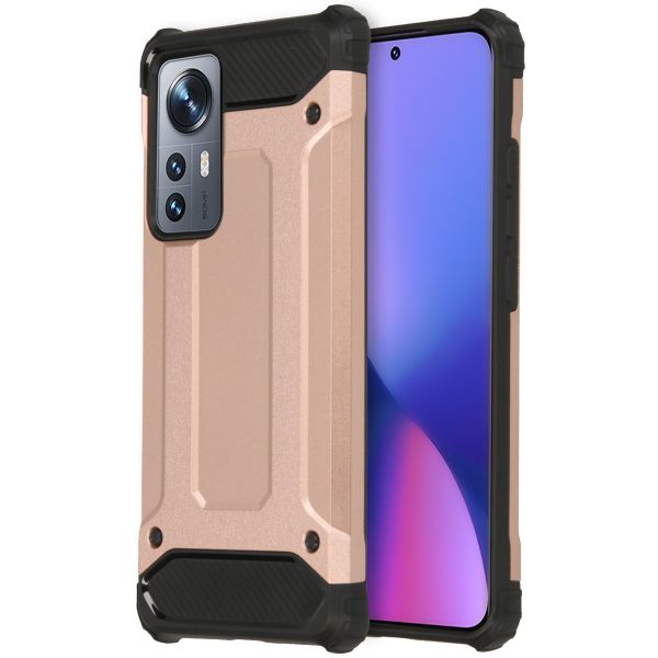 iMoshion Coque Rugged Xtreme Xiaomi 12 / 12X - Rose Dorée