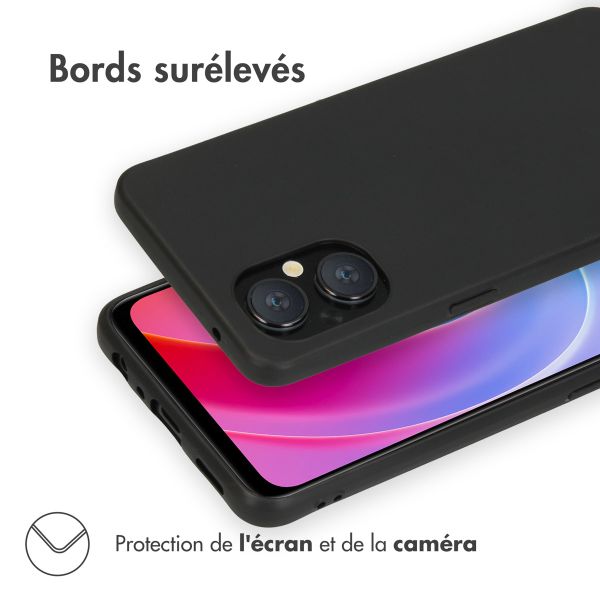 imoshion Coque Couleur Oppo A96 - Noir