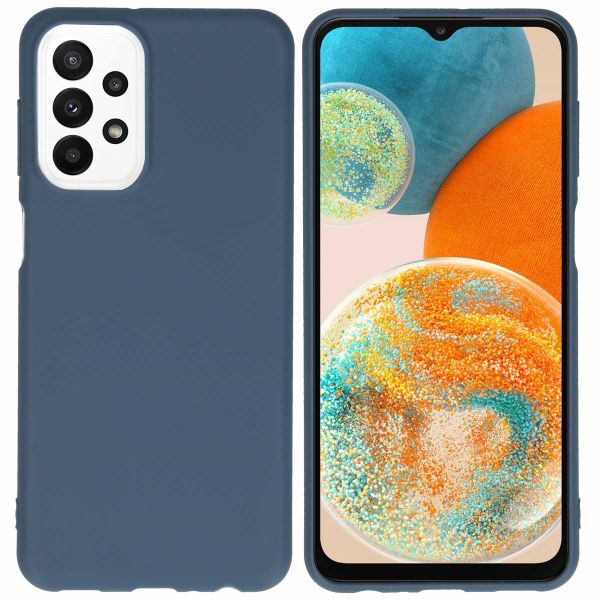 imoshion Coque Couleur Samsung Galaxy A23 (5G) - Bleu foncé