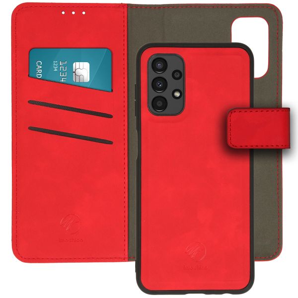 imoshion Etui de téléphone de type portefeuille de luxe 2-en-1 amovible Samsung Galaxy A13 (4G) - Rouge