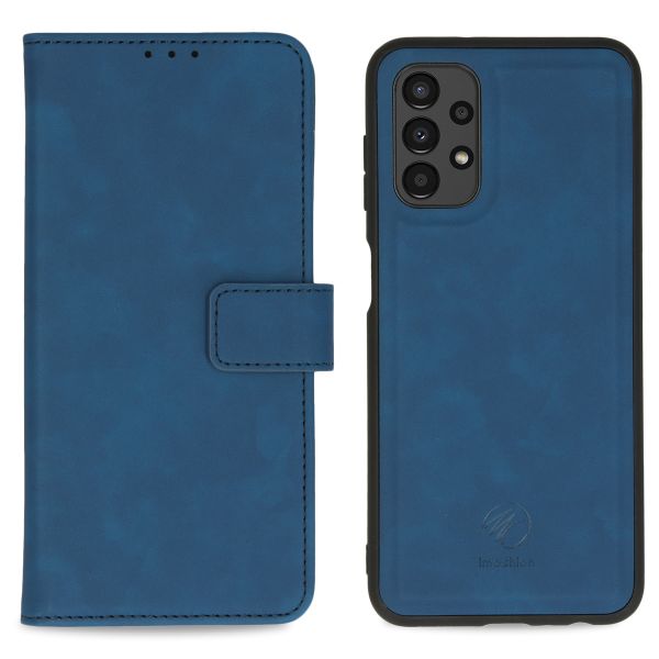 imoshion Etui de téléphone de type portefeuille de luxe 2-en-1 amovible Samsung Galaxy A13 (4G) - Bleu