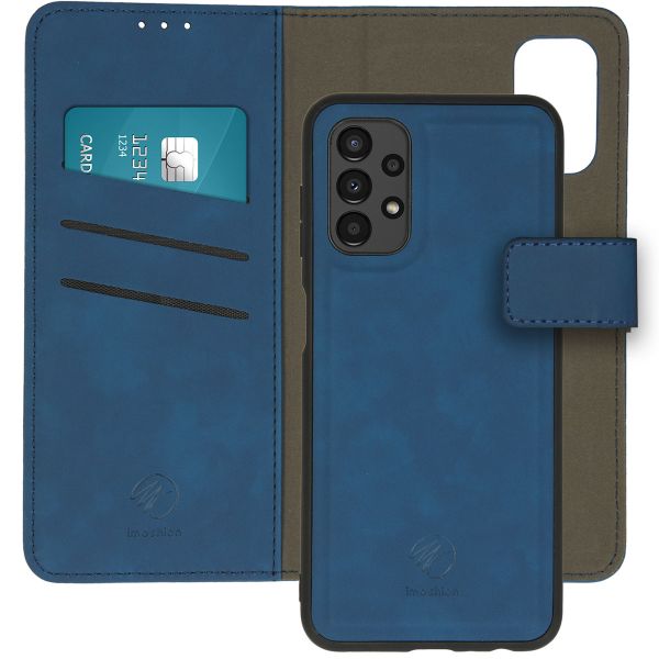 imoshion Etui de téléphone de type portefeuille de luxe 2-en-1 amovible Samsung Galaxy A13 (4G) - Bleu