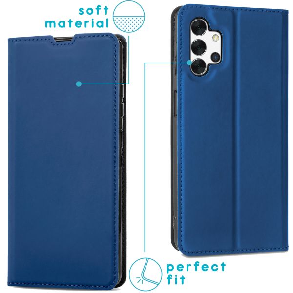 imoshion Étui de téléphone Slim Folio Samsung Galaxy A13 (4G) - Bleu foncé