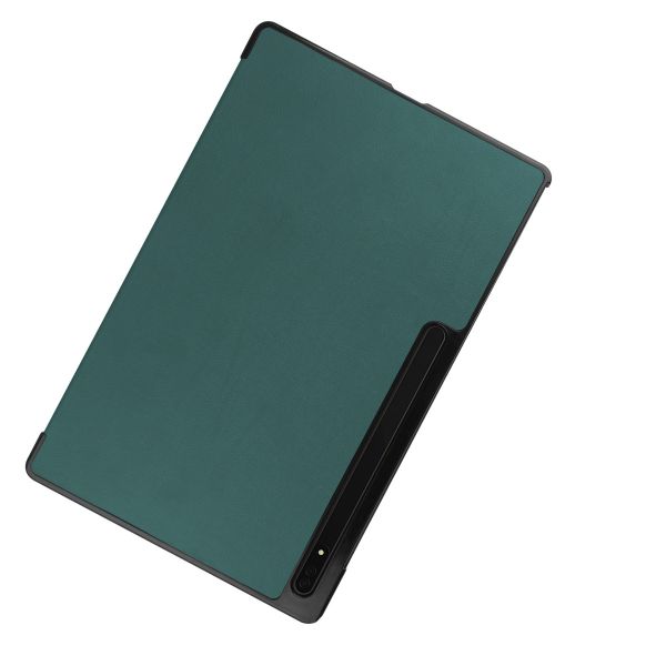 imoshion Coque tablette Trifold Samsung Galaxy Tab S8 Ultra - Vert foncé