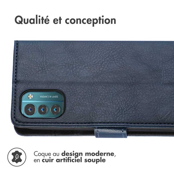 iMoshion Étui de téléphone portefeuille Luxe Nokia G11 / G21 - Bleu foncé